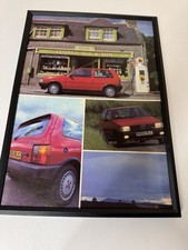 Quadro original 1985 Fiat Uno Turbo ou seja, revista vermelha pôster arte parede 40º comprar usado  Enviando para Brazil