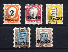 Islande lot timbres d'occasion  Cambo-les-Bains