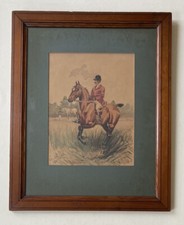 Aquarelle chasse tableau d'occasion  Levallois-Perret