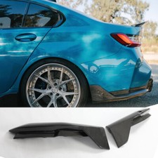 Para BMW G80 M3 2021-25 aletas divisoras de canto de fibra de carbono parachoque traseiro comprar usado  Enviando para Brazil