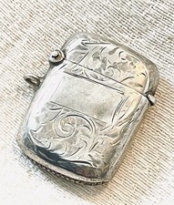Sterling silver vesta for sale  OSWESTRY