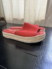 Sandálias Santa Lolla plataforma vermelha espadrille tamanho 6 fabricadas no Brasil em excelente estado usado comprar usado  Enviando para Brazil