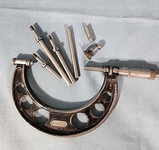 Vintage Starrett No. Torno maquinista 224 micrômetro externo 4” usado comprar usado  Enviando para Brazil