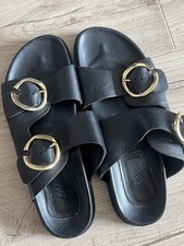 Zara black leather for sale  OLNEY