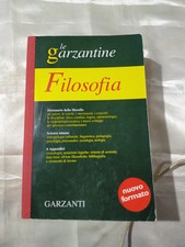 Garzantine filosofia garzanti usato  Zagarolo