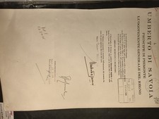 Documento firmato umberto usato  Roma