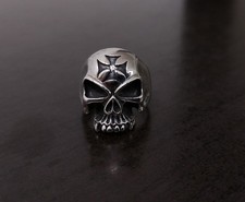 Silberring totenkopfring eiser gebraucht kaufen  Kernen