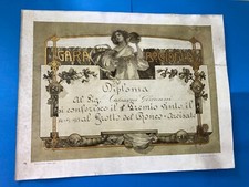 Diploma gara bocciofila usato  Varese