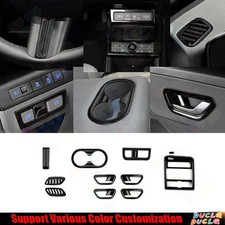 Conjunto completo de acabamento de capa decorativa interior para Hyundai Kona 2024-2025 preto brilhante comprar usado  Enviando para Brazil