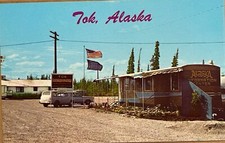 Cartão postal antigo Tok Alaska Information Center c1960 comprar usado  Enviando para Brazil
