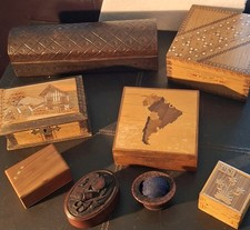Vintage wooden jewellery for sale  WARRINGTON