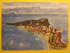 Sirmione veduta. illustratore usato  Mantova