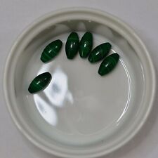 Six oval malachite for sale  HAYLING ISLAND