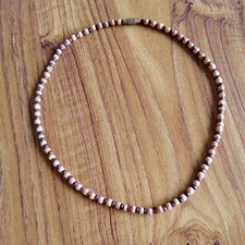 Colar de madeira com miçangas 42 cm da década de 1970 ~ Também pode ser usado como pulseira. Nunca usado!, usado comprar usado  Enviando para Brazil