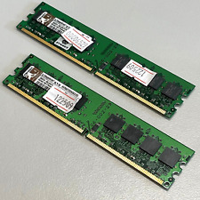 Kit Kingston 2GB DDR2 SDRAM 2x 1GB PC2-5300 667MHz sem buffer KVR667D2N5K2/2G, usado comprar usado  Enviando para Brazil