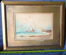 Original watercolor seascape for sale  Tenants Harbor