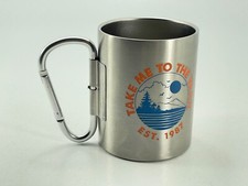 Caneca copo equipamento externo Ozark Trail leve-me para a trilha com cabo mosquetão comprar usado  Enviando para Brazil