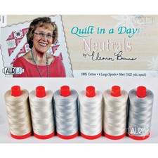 AURIFIL NEUTRALS OD ELEANOR BURNS 6 DUŻYCH SZPULEK 50 WT BAWEŁNA, używany na sprzedaż  Wysyłka do Poland