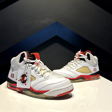 Tamanho 9.5 - Air Jordan 5 retrô 2006 vermelho fogo comprar usado  Enviando para Brazil