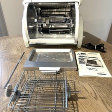 George Foreman Baby Rotisserie Roaster fogão descontinuado com cesta - usado uma vez comprar usado George Foreman Baby Rotisserie Roaster fogão descontinuado com cesta - usado uma vez comprar usado  Enviando para Brazil