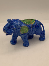 Banco de elefante azul vintage feito no Japão 3 3/4", usado comprar usado  Enviando para Brazil