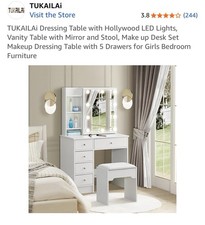 Dressing table hollywood for sale  HAMPTON