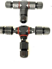 Caixa de junção elétrica à prova d'água 2 peças 3 vias T IP68 para Ø.5x2.5mm comprar usado  Enviando para Brazil