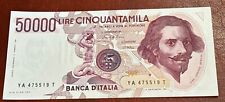 Banconota 50000 lire usato  Genova