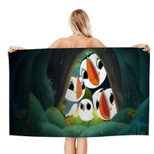 Toalha de praia Puffin Rock secagem rápida para crianças ultra absorvente e leve comprar usado  Enviando para Brazil