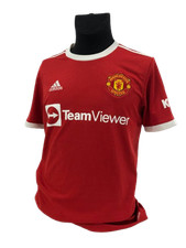 Camisa Manchester United Home 2021/22 Adidas TeamViewer artigos esportivos médios  comprar usado  Enviando para Brazil