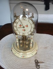 Drehpendelfeder uhr glaskuppel gebraucht kaufen  Kaltenkirchen
