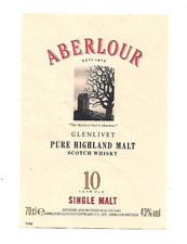 Etiquette whisky aberlour d'occasion  Royan