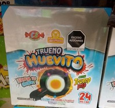 TRUENO HUEVITO Golosina Con Caramelo Tronador Sabores Frutales 24 peças comprar usado  Enviando para Brazil