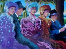 Estampa original Otto Aguiar "Sunday in the Park" S/N  comprar usado  Enviando para Brazil