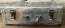 Mala de alumínio rebitada vintage anos 40 idade da máquina 19"", usado comprar usado  Enviando para Brazil