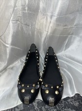 Mouse bailarina feminino Marc by Marc Jacobs liso preto dourado UE 39,5 comprar usado  Enviando para Brazil