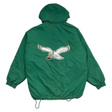 JAQUETA ACOLCHOADA VINTAGE ANOS 90 NFL PHILADELPHIA EAGLES APEX ONE PRO LINE COM CAPUZ TAMANHO XL comprar usado  Enviando para Brazil