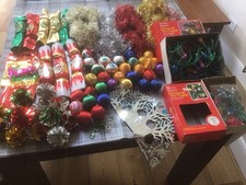 Vintage christmas decorations for sale  LONDON