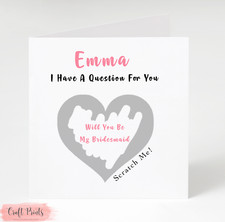 Personalised bridesmaid scratc for sale  BOOTLE