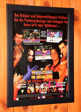 1995 WWF WrestleMania The Arcade Game SNES pequeno pôster promocional / página de anúncio emoldurada comprar usado  Enviando para Brazil