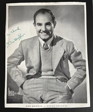 Rondo Records Ken Griffin autógrafo assinado foto vintage 8x10 certificado de autenticidade JSA comprar usado  Enviando para Brazil