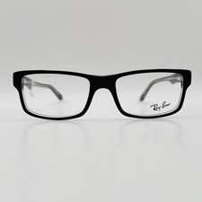 Óculos Ray Ban Masculino Feminino Angular Preto Transparente Mod. RB 5245 2034 Novo, usado comprar usado  Enviando para Brazil