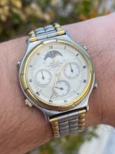 Usado, Orient moonphase J38601-70 CS cronógrafo vintage quartzo relógio JAPÃO ULTRA RARO comprar usado  Enviando para Brazil