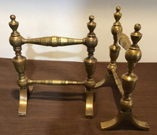 Pair brass fire for sale  WESTON-SUPER-MARE