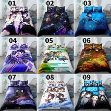 Usado, Conjunto de edredom/colcha para cama de casal/completo/rainha/rei Demon Slayer anime comprar usado  Enviando para Brazil