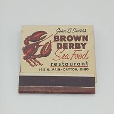 Matchbook display brown for sale  Combined Locks