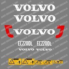 CONJUNTO DE ADESIVOS DECALQUES ESCAVADEIRA VOLVO EC220DL COM DECALQUES DE AVISO DE SEGURANÇA comprar usado  Enviando para Brazil