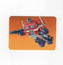 OPTIMUS PRIME SERIE 1 TARJETA 1 TRANSFORMERS 1985 HASBRO TARJETA DE ACCIÓN NOVATO segunda mano  Embacar hacia Argentina