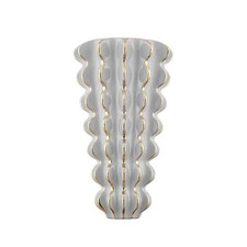 Aplique de pared blanco brillante de cerámica Esperanza 2 luces 10 pulgadas segunda mano  Embacar hacia Mexico