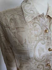 blusa de seda Escada Margaretha Ley tamanho 40 edifícios bronzeados excelente comprar usado blusa de seda Escada Margaretha Ley tamanho 40 edifícios bronzeados excelente comprar usado  Enviando para Brazil